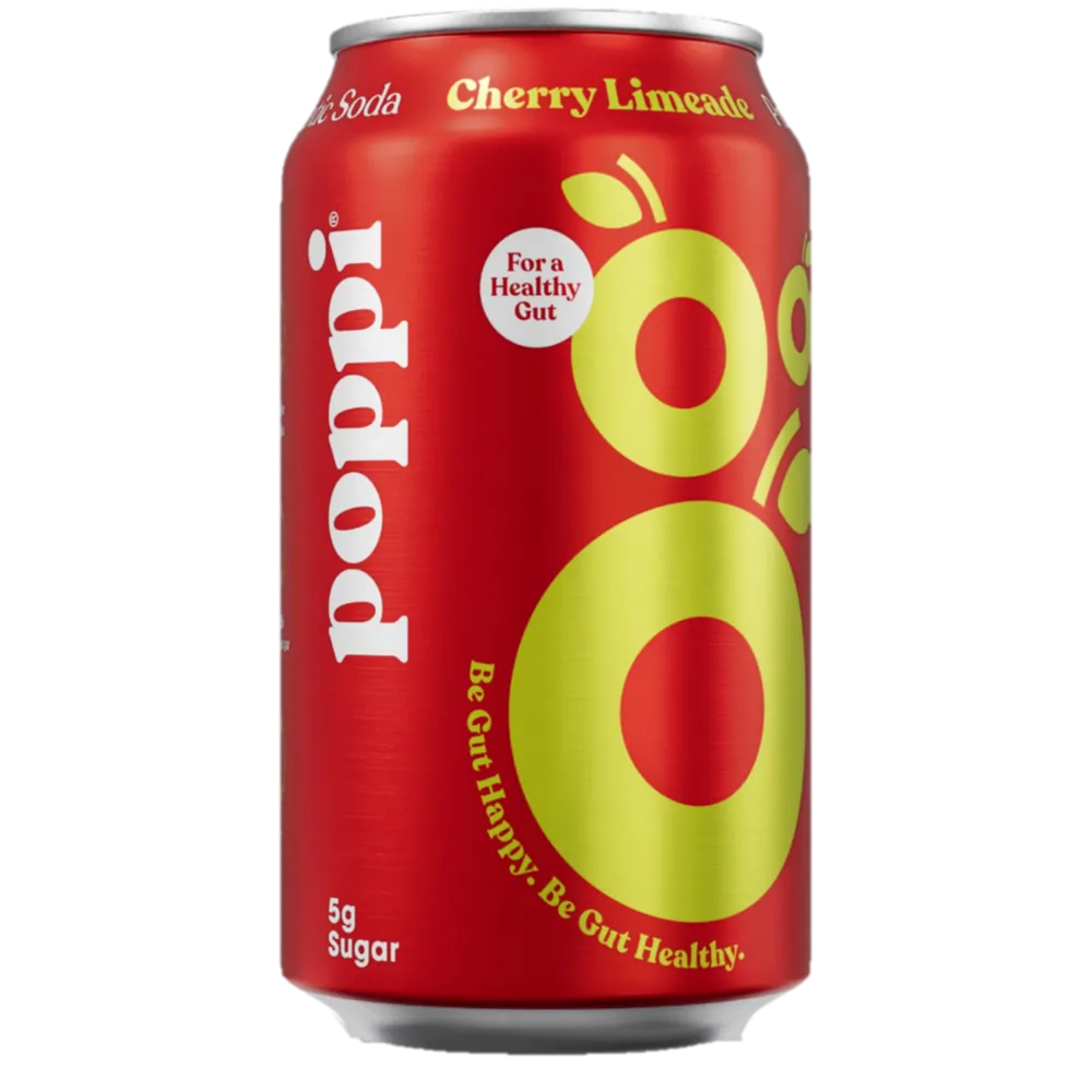 BEBIDA PREBIOTICA SABOR LIMA-CEREZA POPPI 355 MILILI
