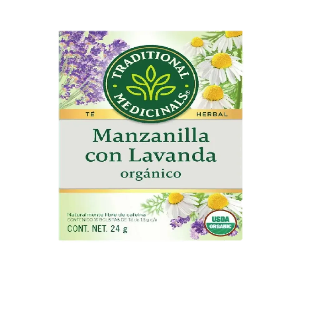 Te Organico Manzanilla Con Lavanda Traditional Med 16 Sobres