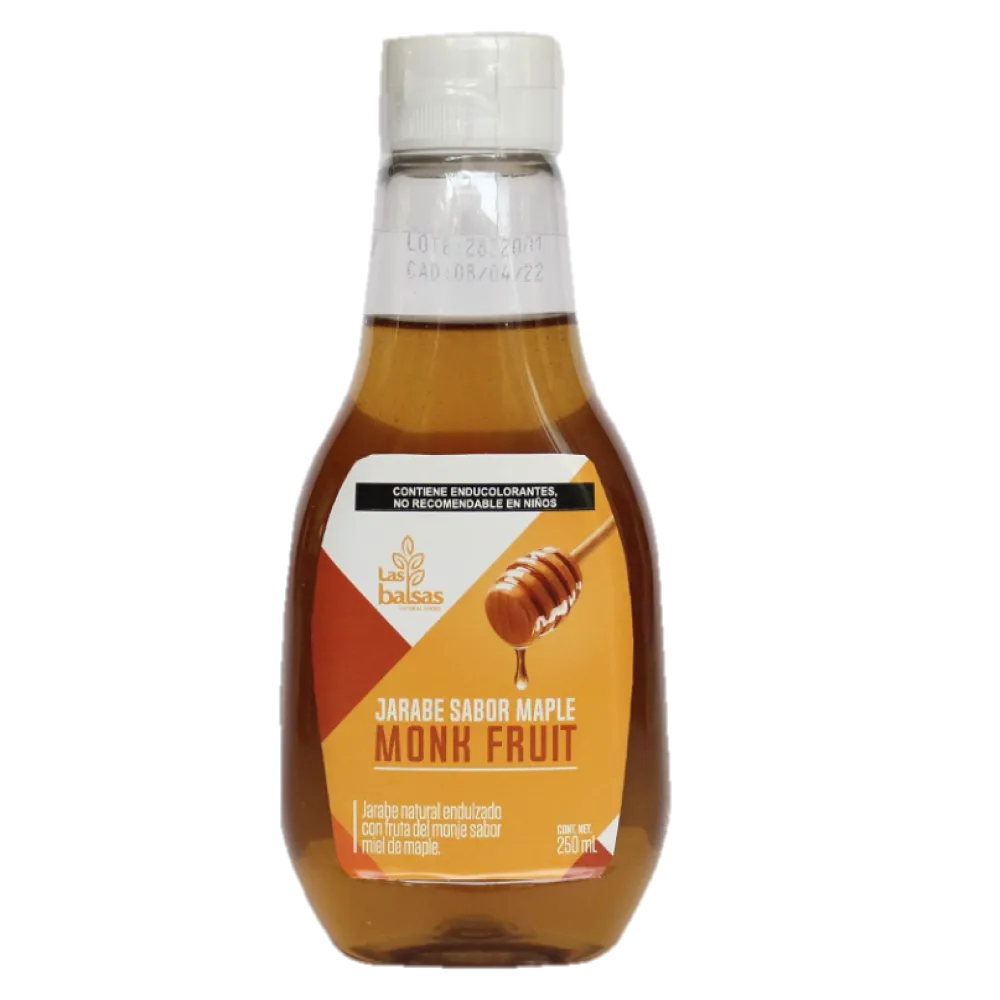 Jarabe Sabor Maple Endulzado Con Monk Fruit Las Balsas 250 Ml