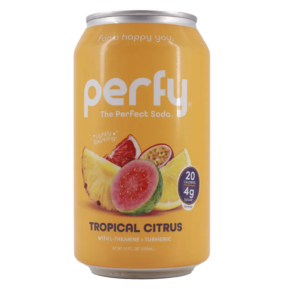 Bebida Citrica Tropical+L-Teanina+Curcuma Perfy 355 Ml