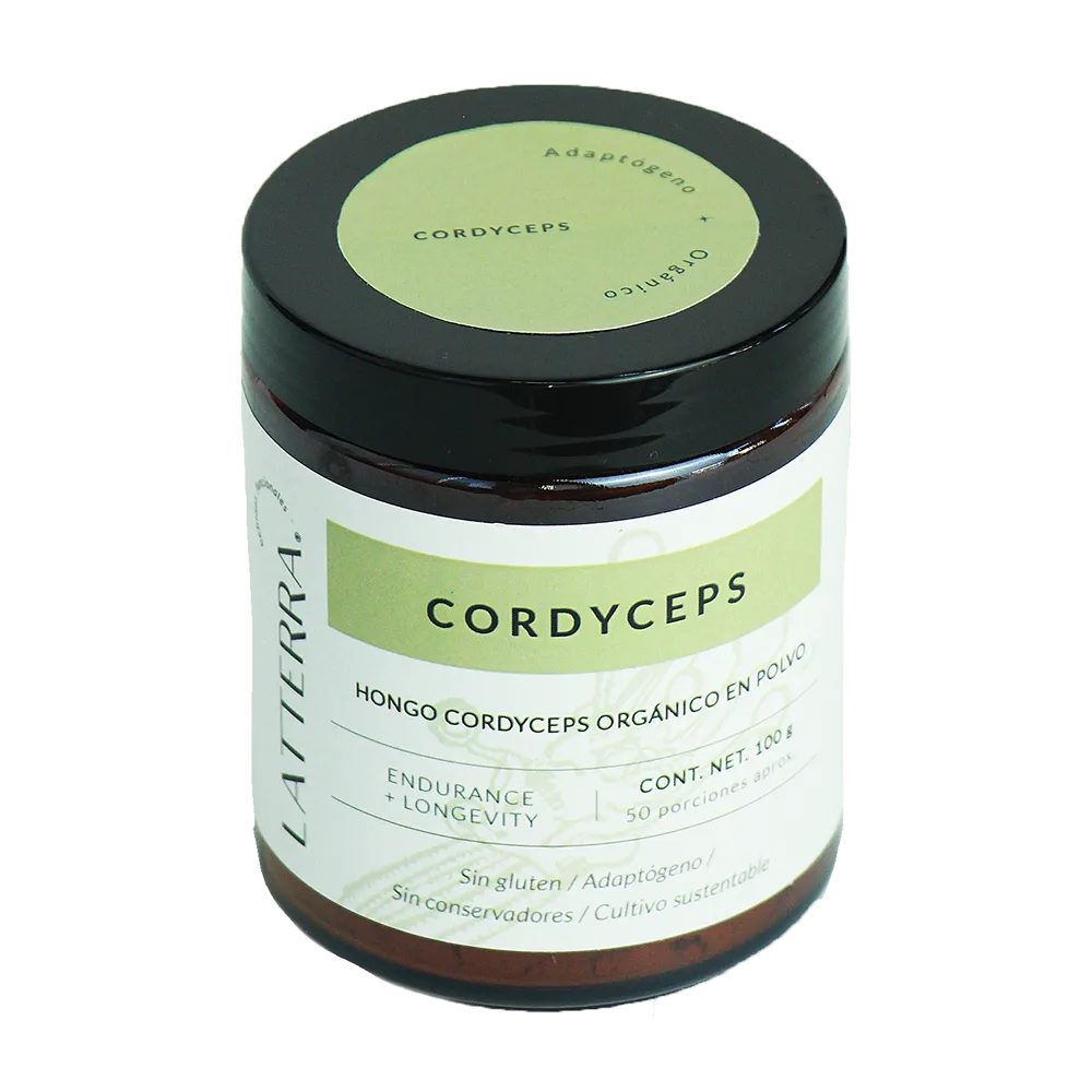Hongo Cordyceps Organico En Polvo Latterra 100 Gr