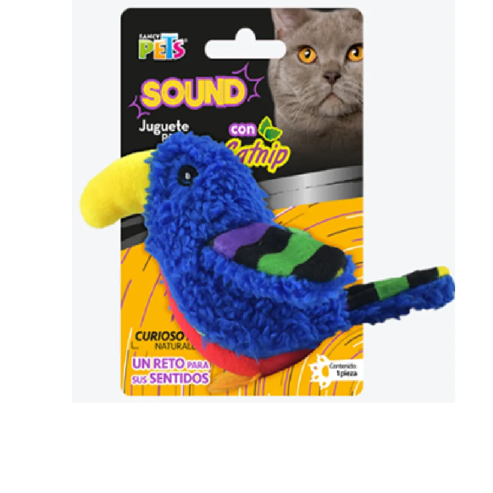 Juguete Pajaro Sound Con Catnip Variado Fancy Pets 1 Pza
