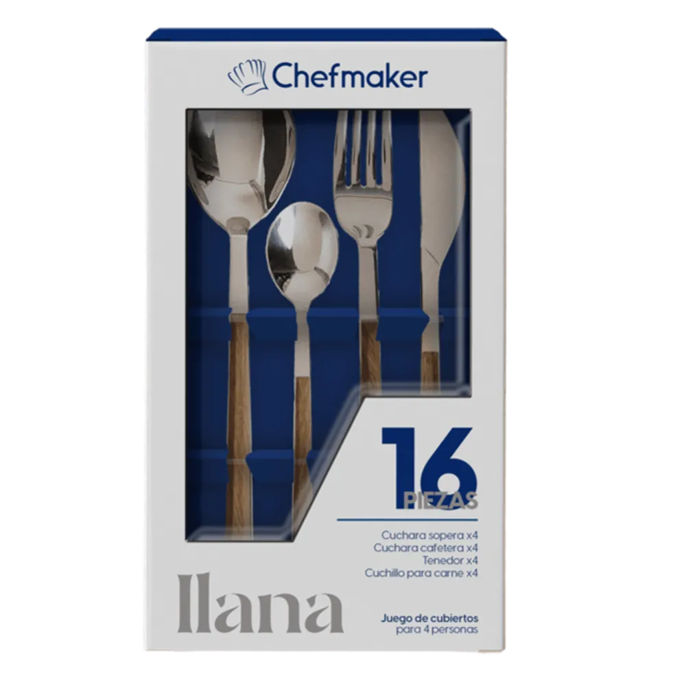 SET DE CUBIERTOS CHEFMAKER 1 PIEZA
