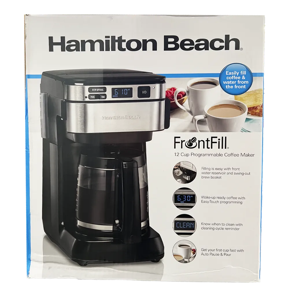 CAFETERA PROGRAMABLE 12 TAZAS HAMILTON BEACH 1 PIEZA