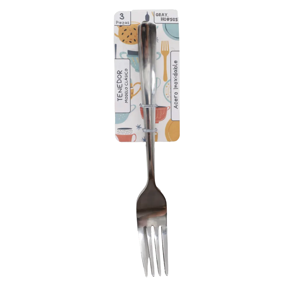 Set Tenedores Gray Houses 1 Pz