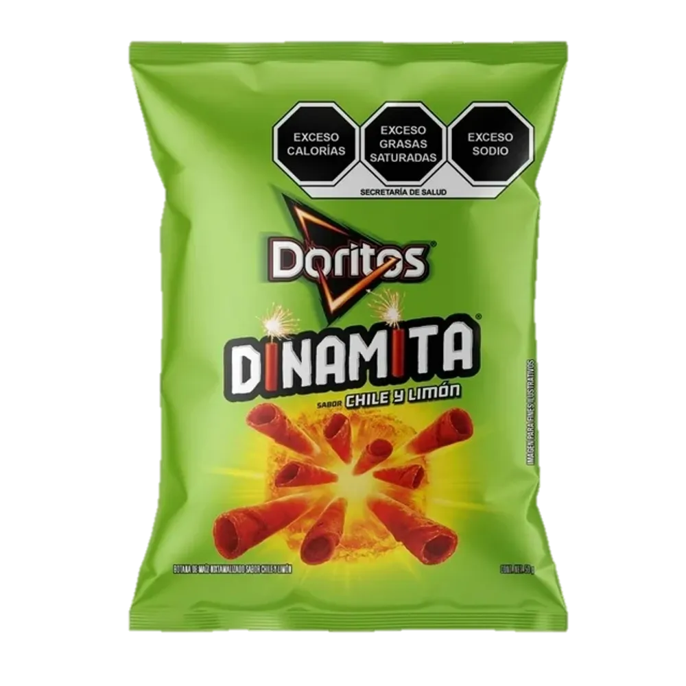DORITOS DINAMITA CHILE Y LIMON DORITOS 50 GRAMOS