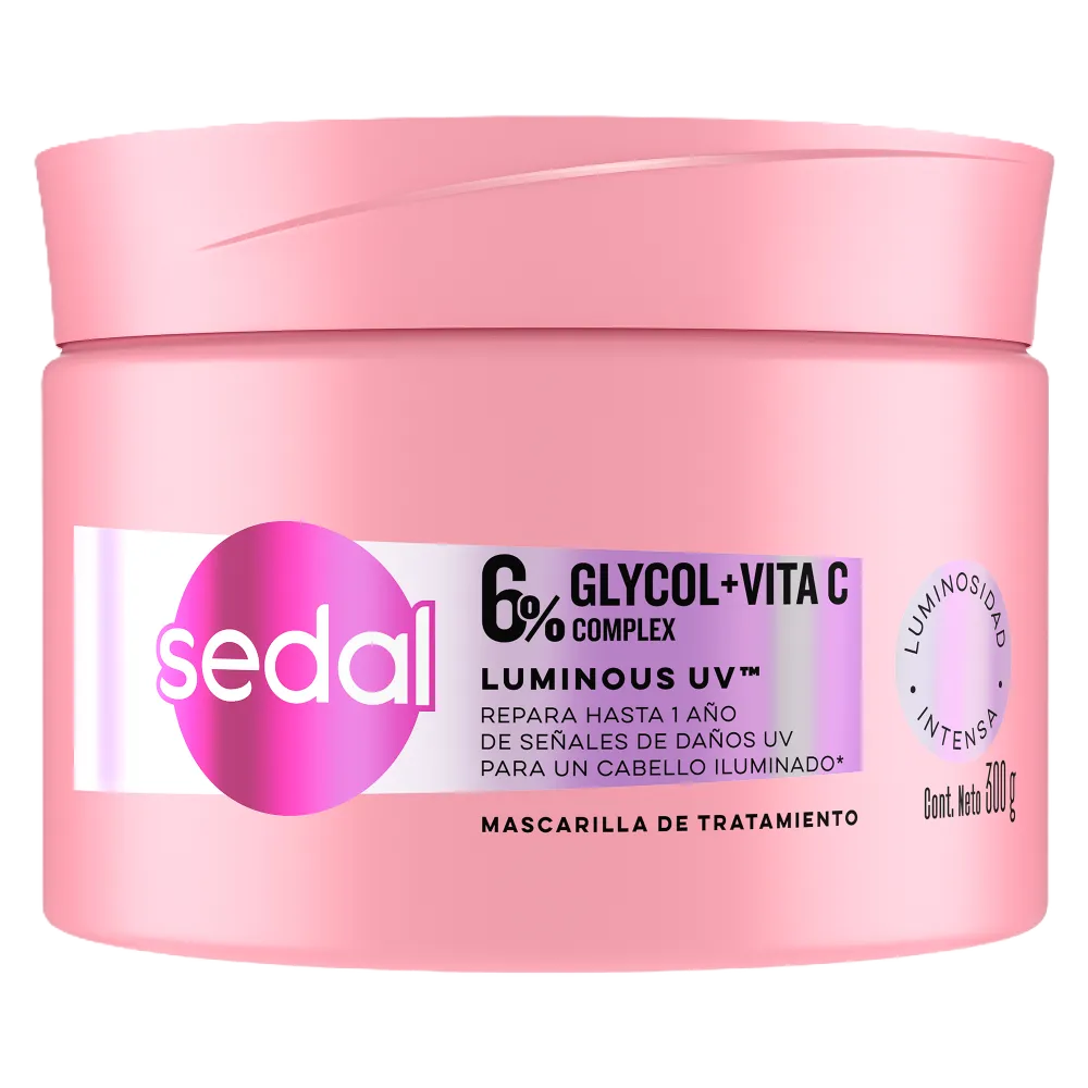 MASCARILLA SEDAL TRATAMIENTO LUMINOSO UV . 300 GRA 6% GLYCOL + VITAC SEDAL 300 GRAMOS