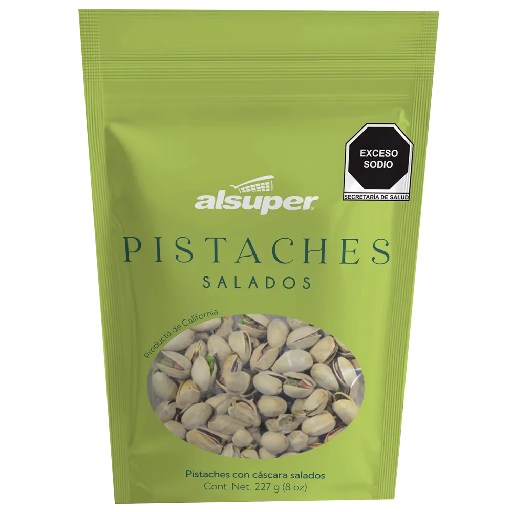 PISTACHO SALADO ALSUPER 227 GRAMOS