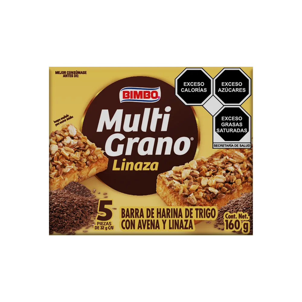 BARRA MULTIGRANO LINAZA BIMBO 160 GRAMOS