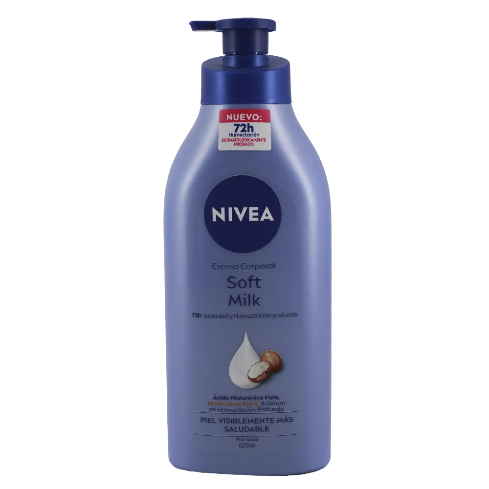 CREMA CORPORAL SOFT MILK PIEL SECA NIVEA 625 MILILI