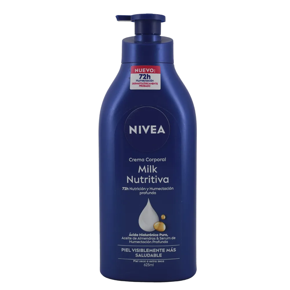 CREMA CORPORAL MILK NUTRITIVA NIVEA 625 MILILI