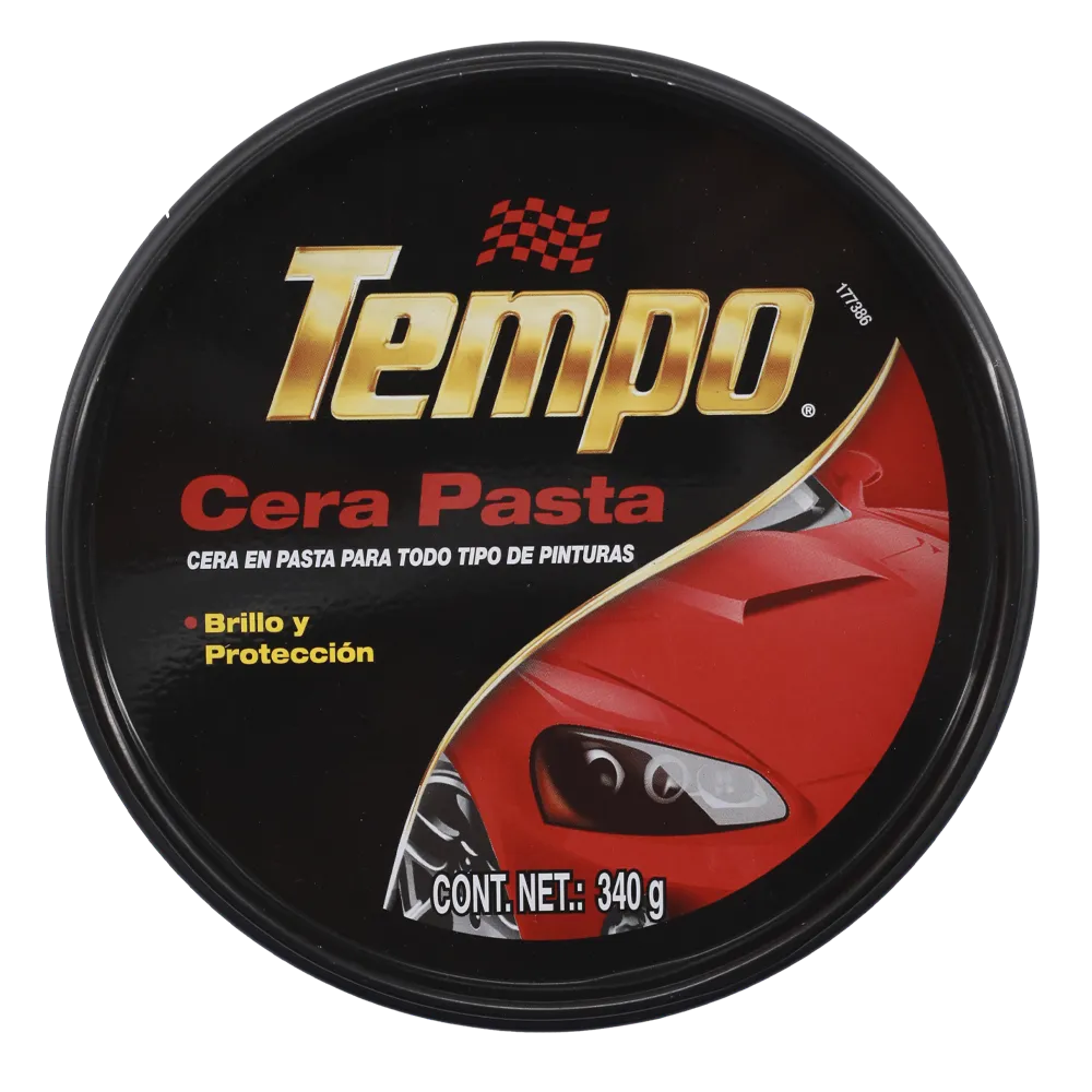 CERA EN PASTA PARA AUTO TEMPO 340 GRAMOS
