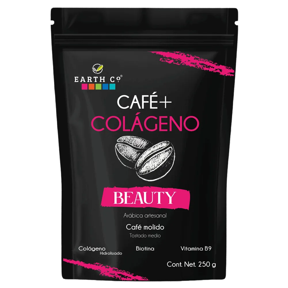 CAFE MOLIDO BEAUTY CON COLAGENO EARTH CO 250 GRAMOS