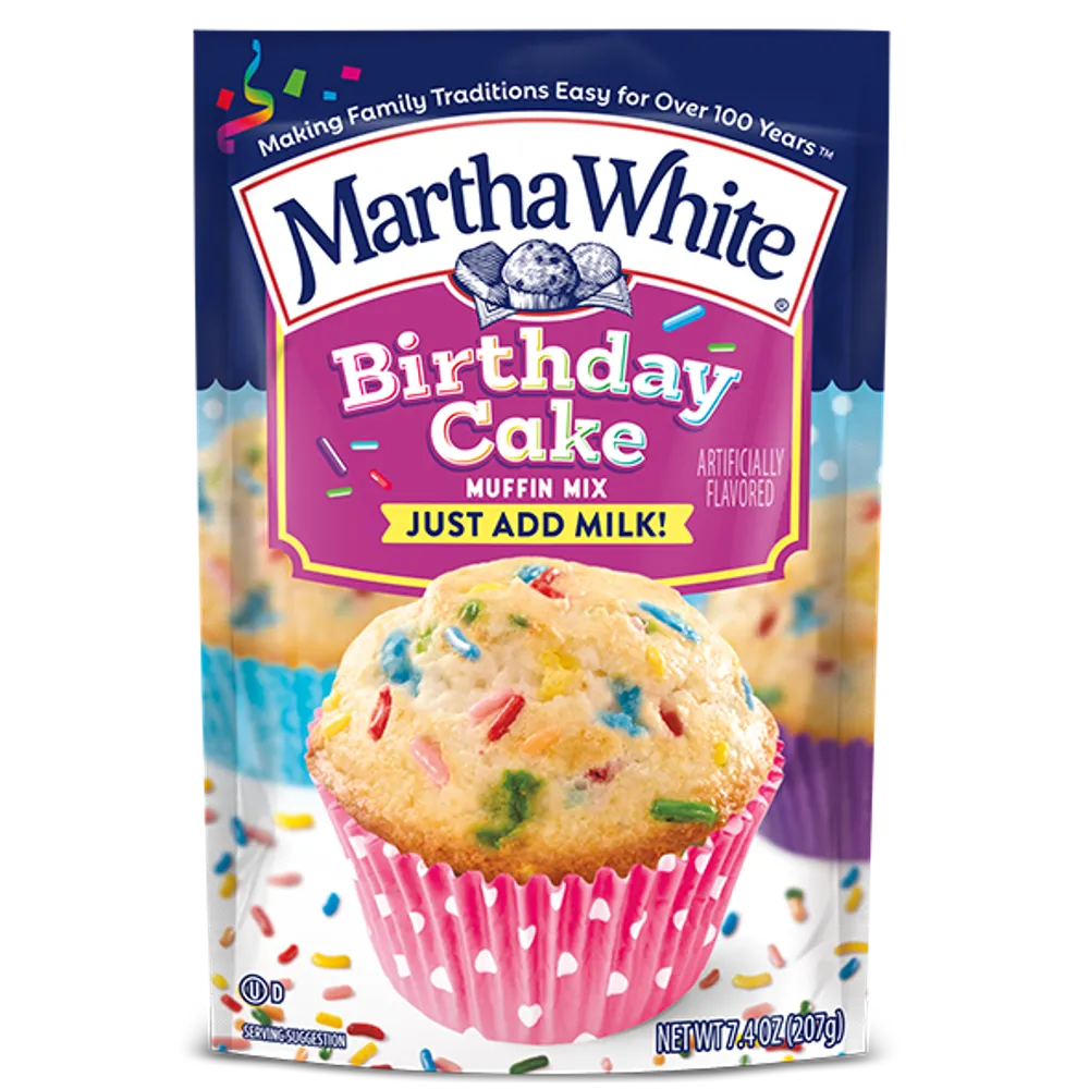 HARINA PARA MUFFIN BIRTHDAY CAKE MARTHA WHITE 7 ONZAS