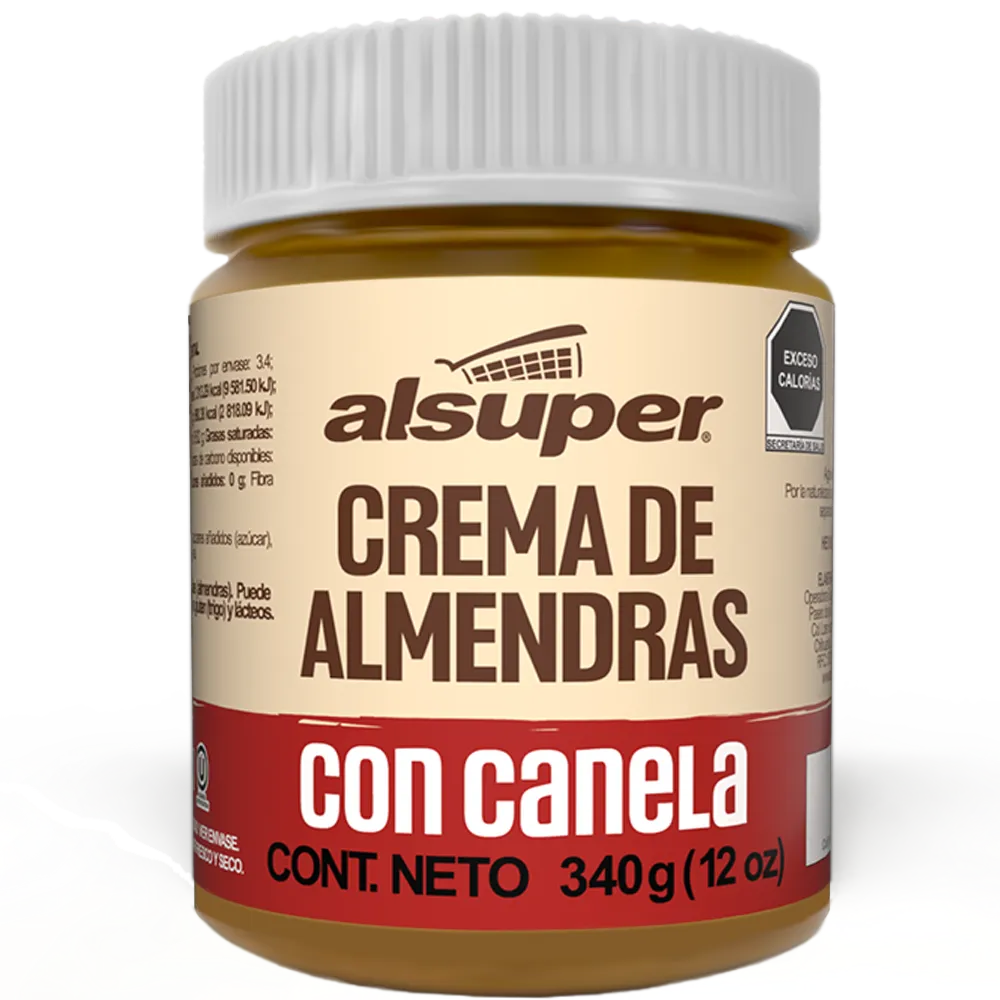 CREMA DE ALMENDRA CON CANELA ALSUPER 12 ONZAS