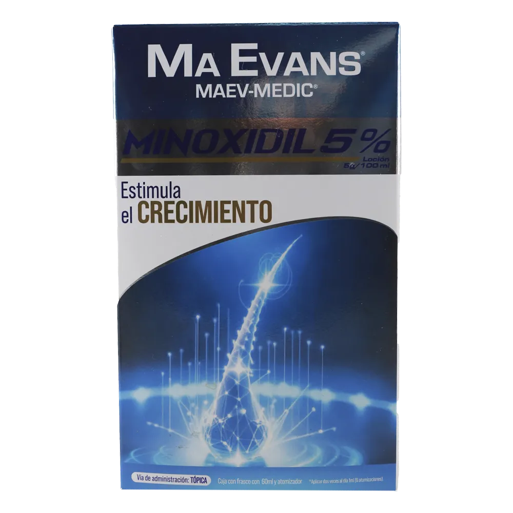 LOCION MA EVANS MINOXIDIL 5% MAEV-MEDIC 60 MILILIT