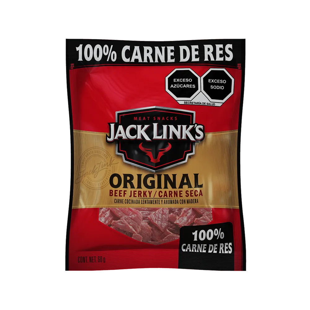 CARNE SECA JERKY ORIGINAL JACK LINK'S 60 GRAMOS