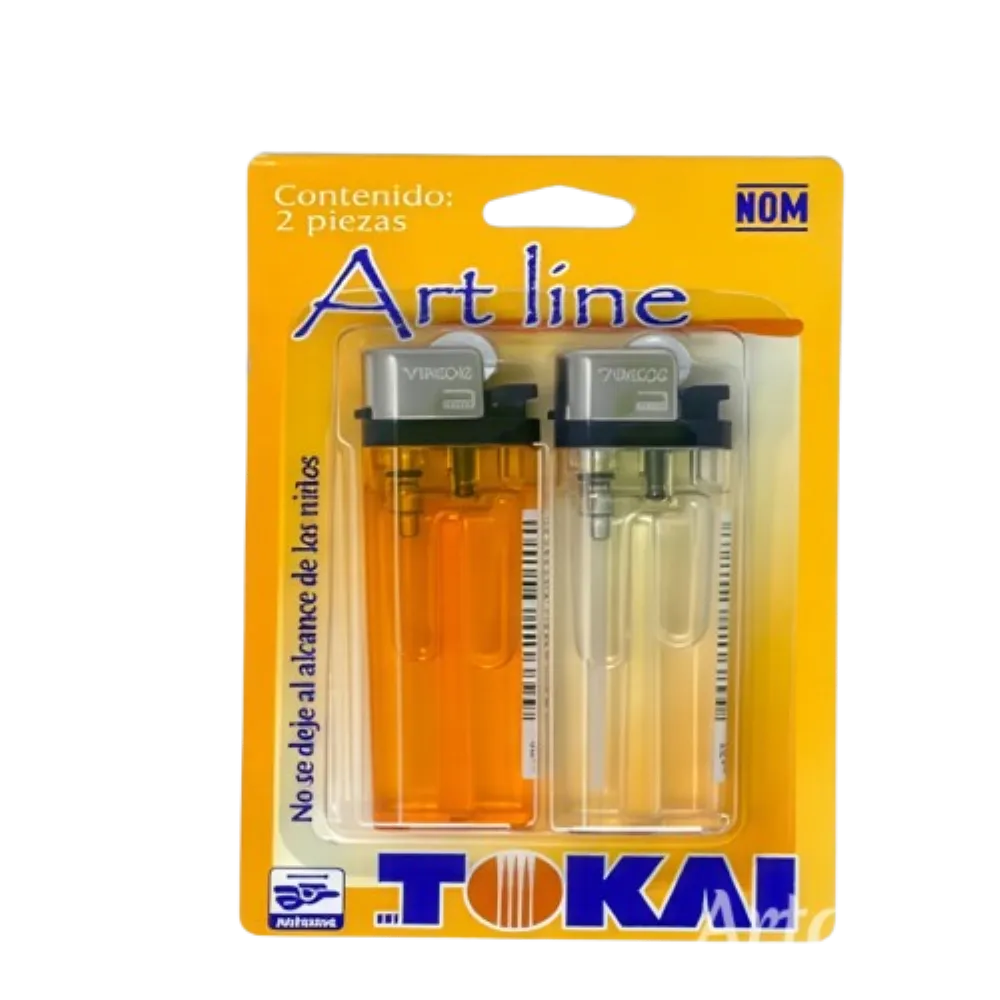 BLISTER CON 2 ENCENDEDORES TOKAI 1 PIEZA