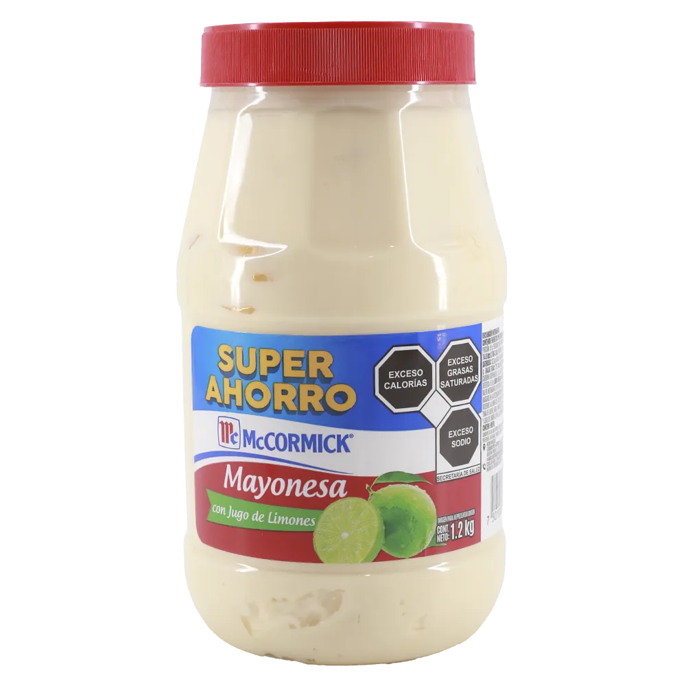 MAYONESA CON JUGO DE LIMONES MCCORMICK 1.2 KILOGR