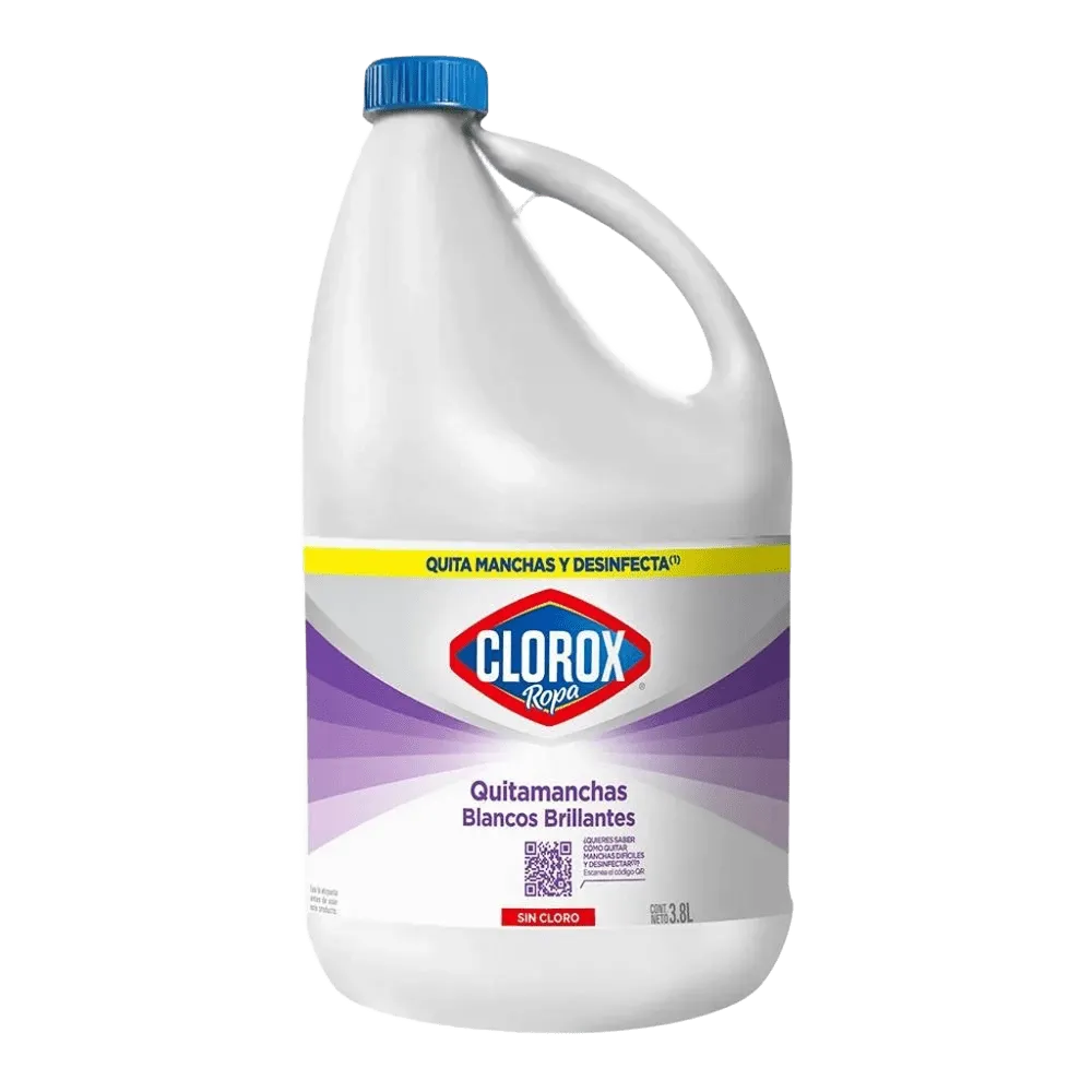 REMOVEDOR QUITAMANCHAS LIQUIDO BLANCOS BRILLANTES CLOROX 3.8 LITRO