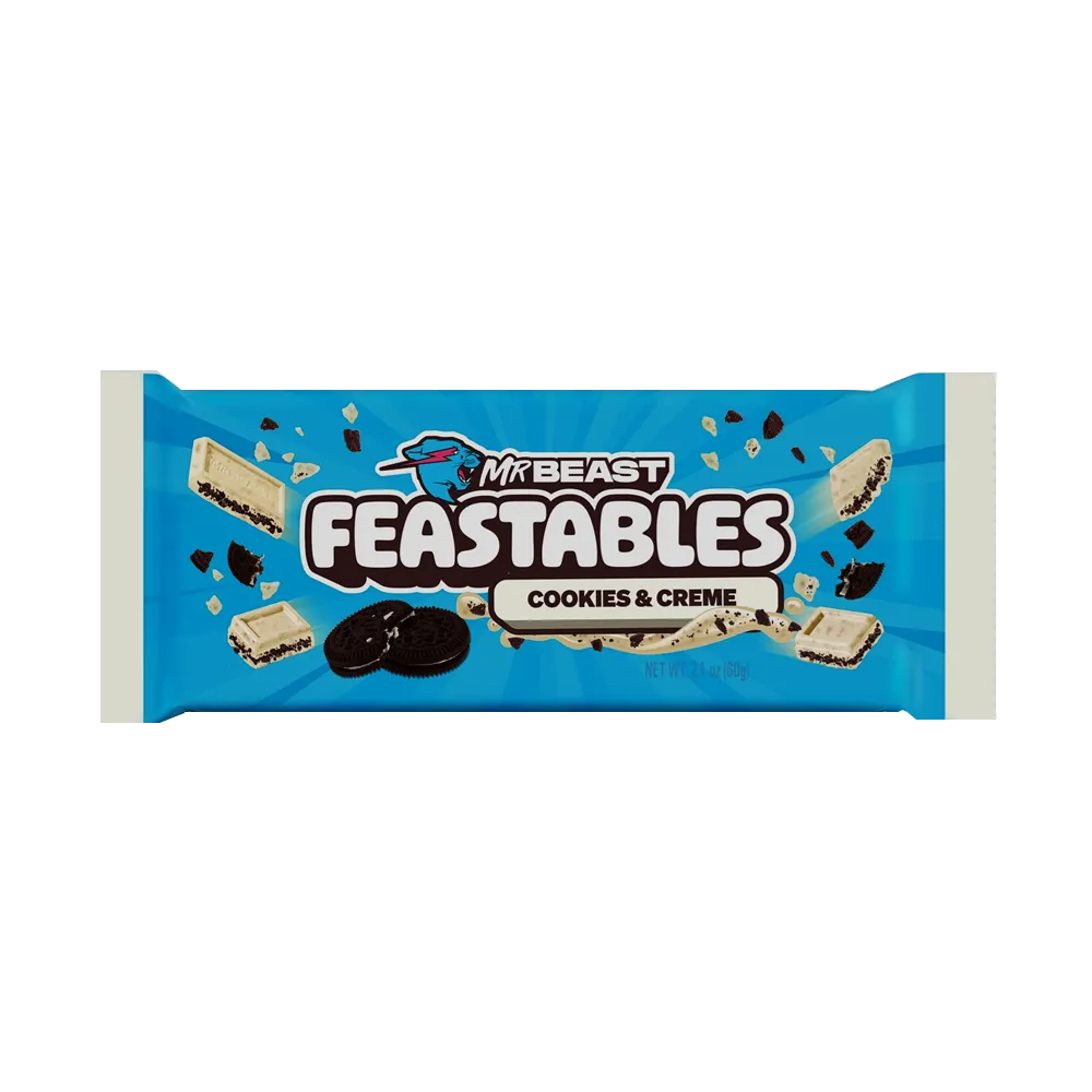 TABLETA CHOCOLATE COOKIES AND CREME MR BEAST 60 GRAMOS