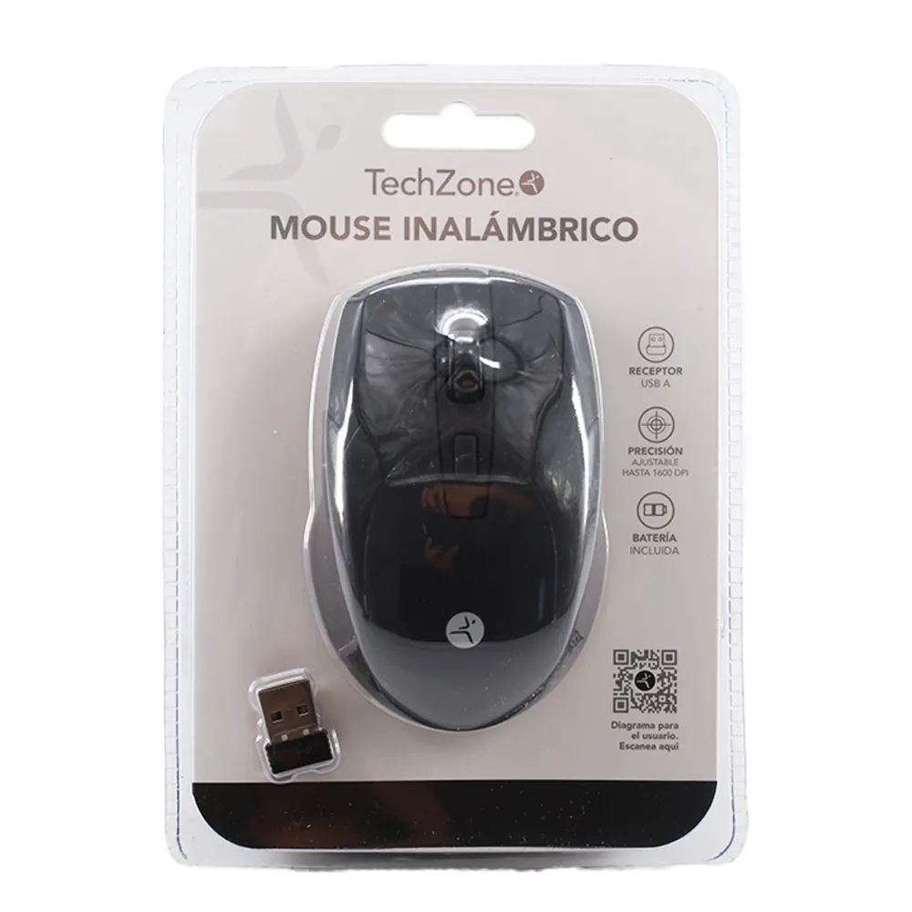 MOUSE GRIP INALAMBRICO TECHZONE 1 PIEZA