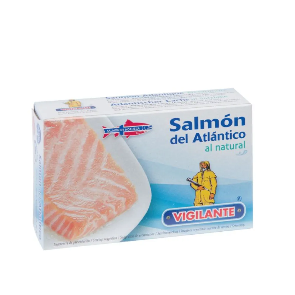 SALMON DEL ATLANTICO AL NATURAL VIGILANTE 115 GRAMOS