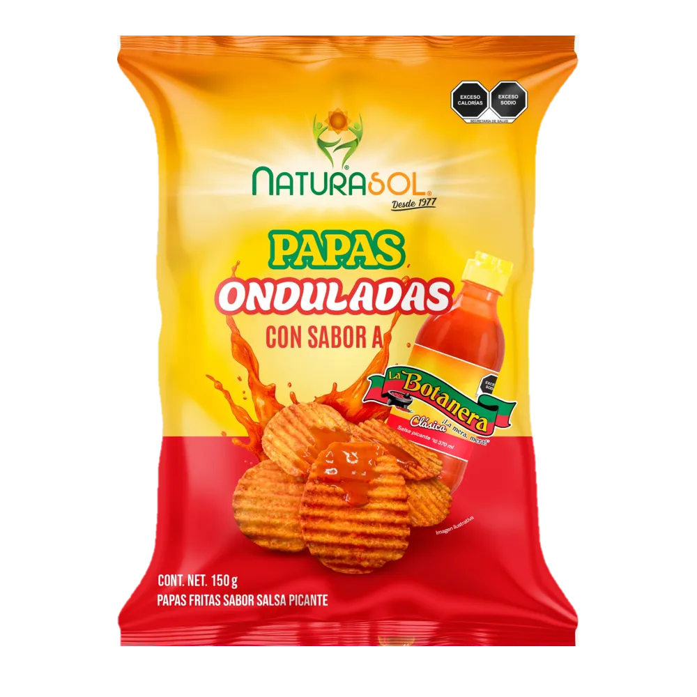 PAPAS LA BOTANERA PICANTE NATURASOL 150 GRAMOS