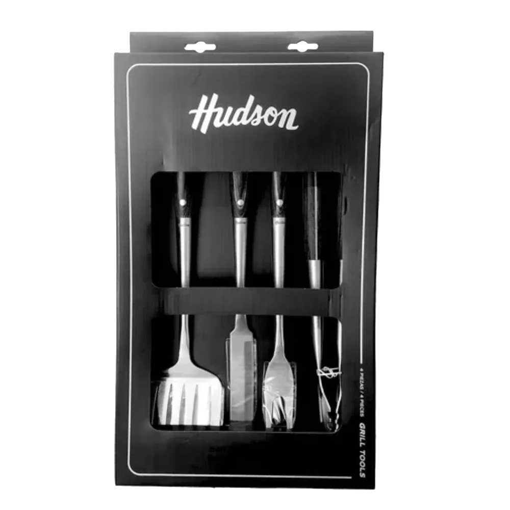 SET PARRILLA LINEA BBQ 4 PZS HUDSON 1 PIEZA