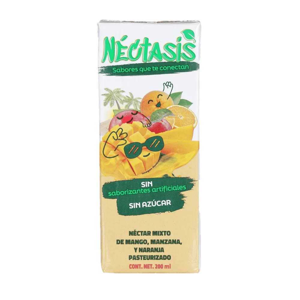 NECTAR MIXTO MANGO MANZANA NARANJA NECTASIS 200 MILILI