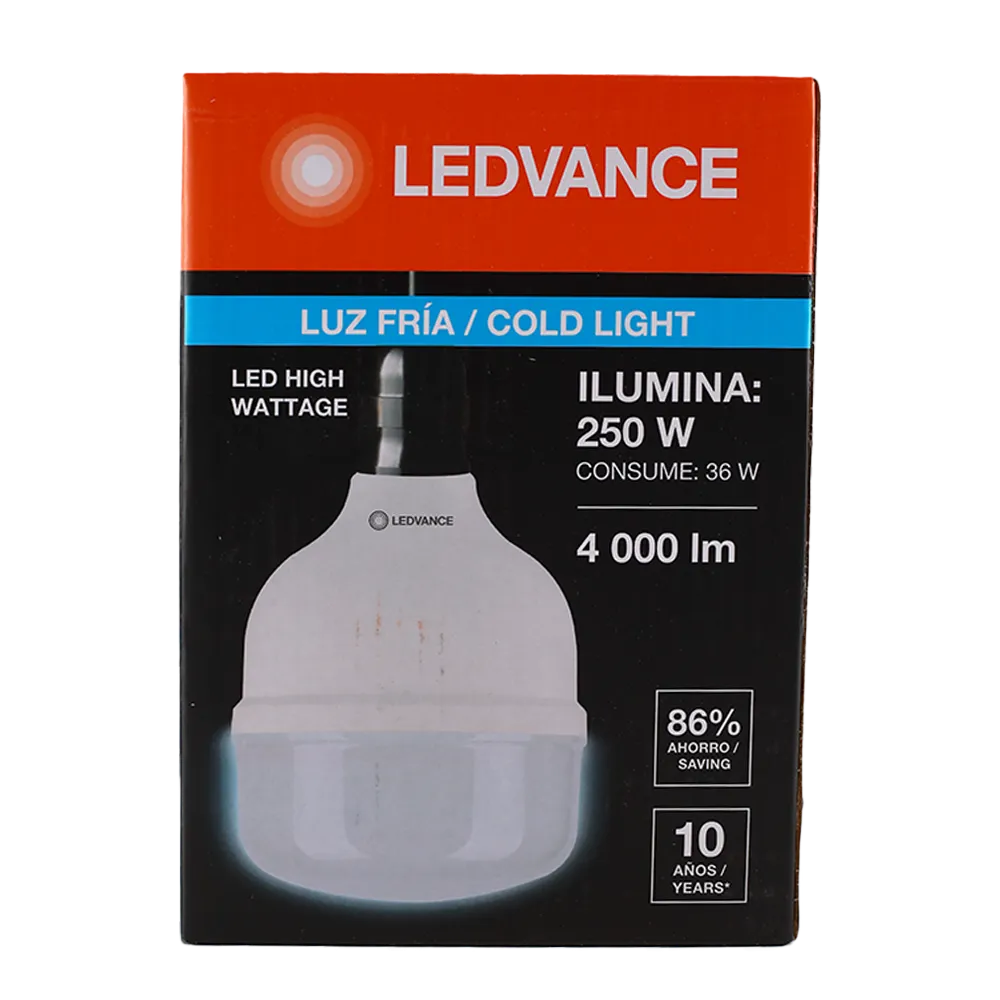 FOCO LED ALTA POTENCIA 36W LUZ FRIA 4000LM LEDVANCE 1 PIEZA
