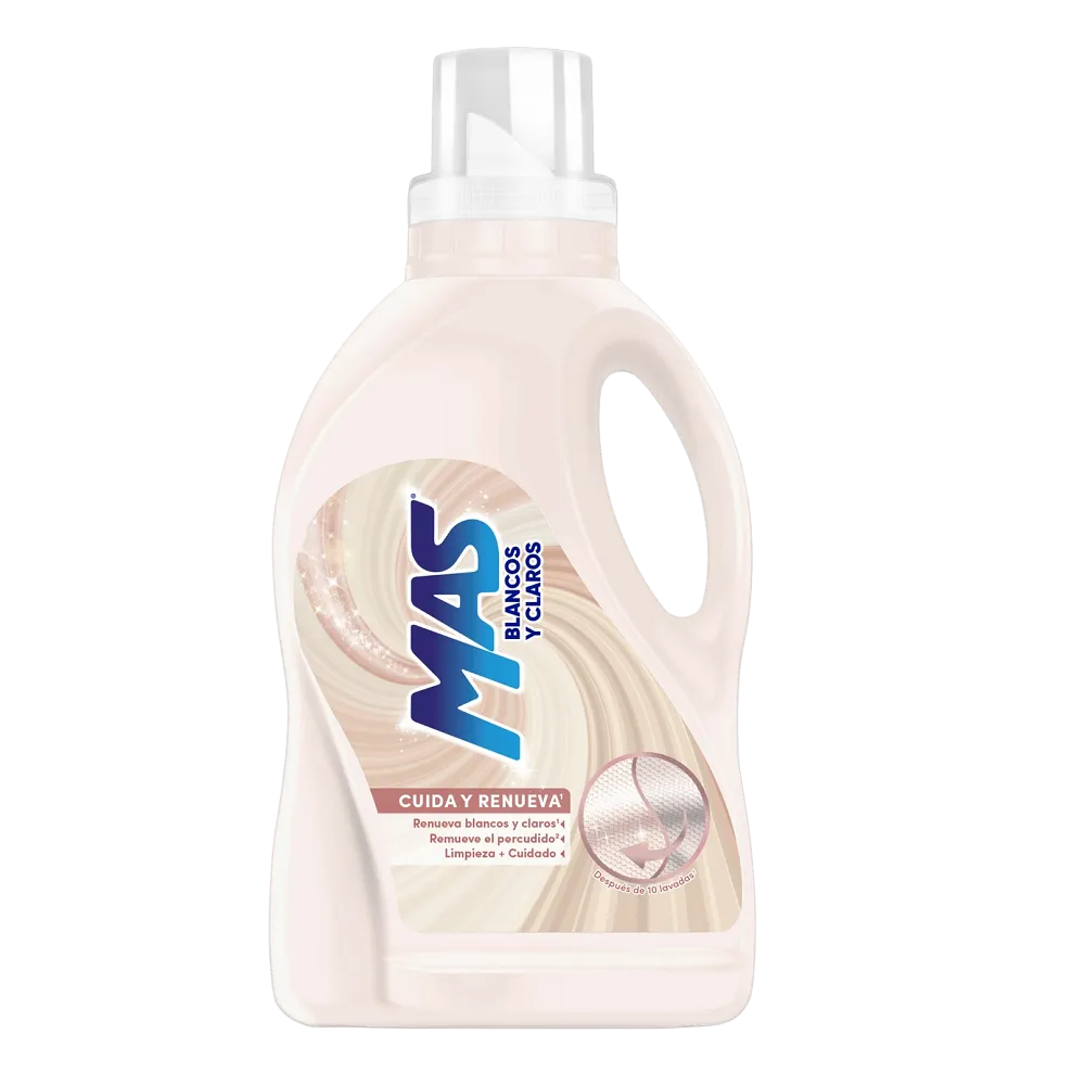 DETERGENTE LIQUIDO BLANCOS Y CLAROS MAS 4.65 LITRO