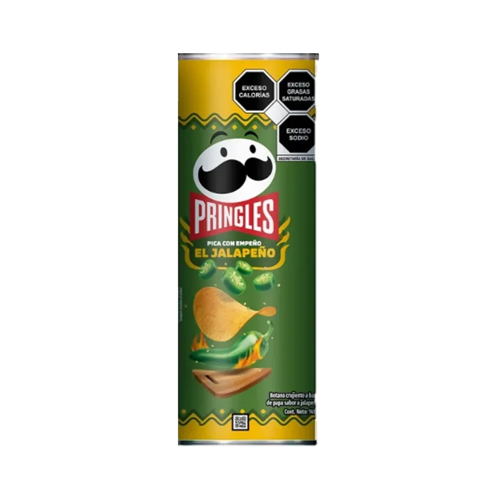 PAPAS JALAPEÑO PRINGLES 141 GRAMOS