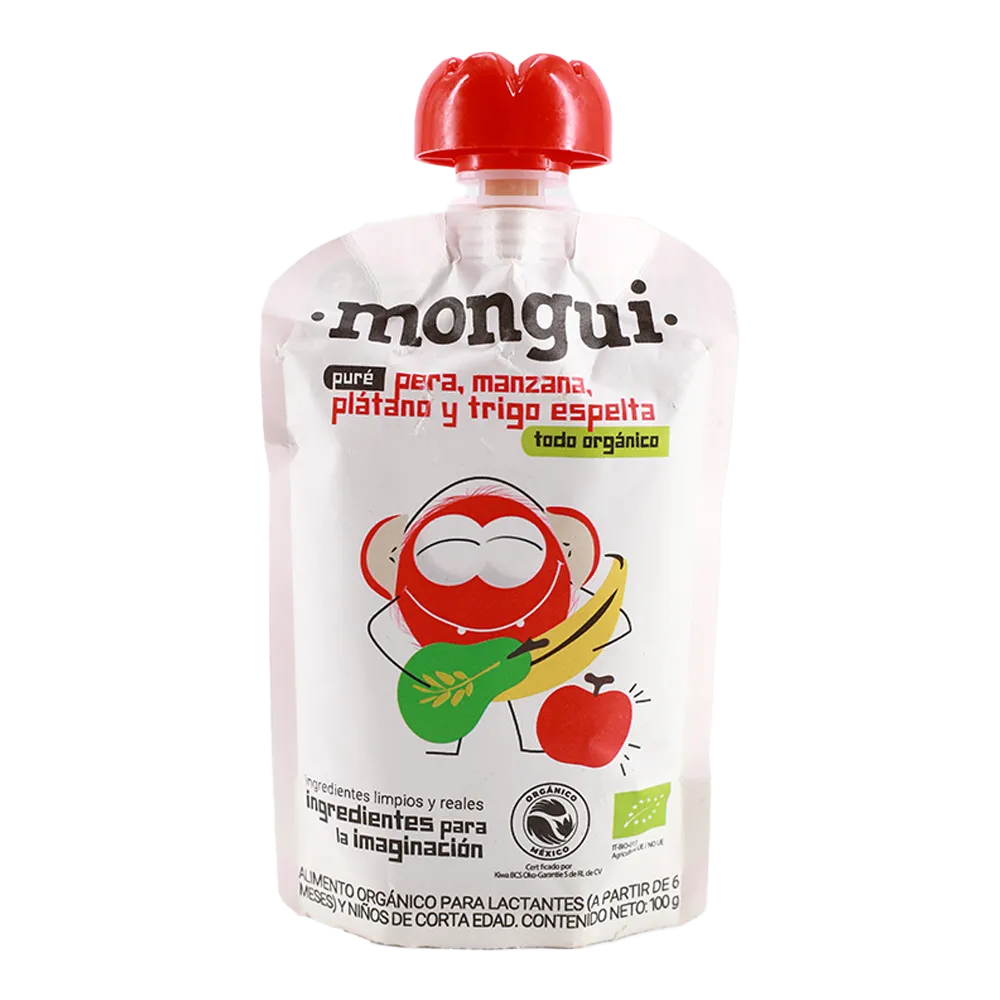 PAPILLA PERA, MANZANA, PLATA MONGUI 100 GRAMOS