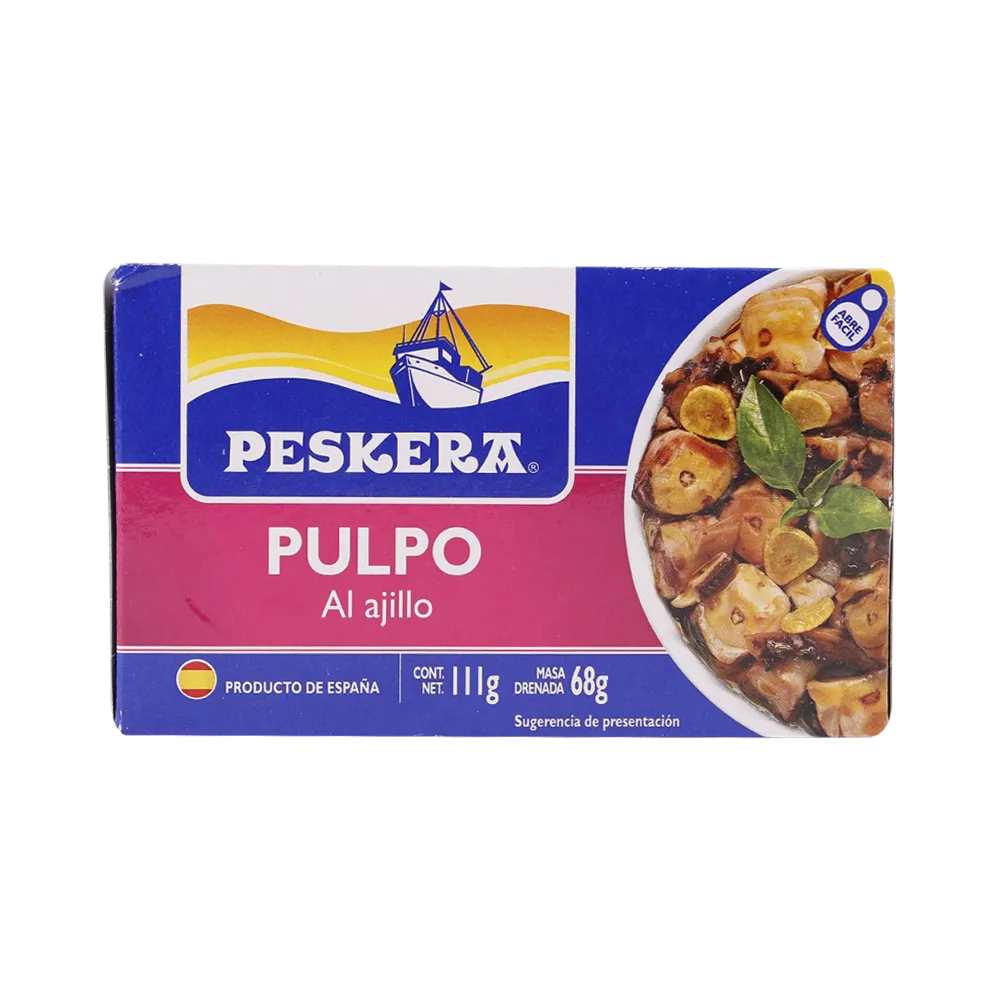 Pulpo Al Ajillo Peskera 111 g
