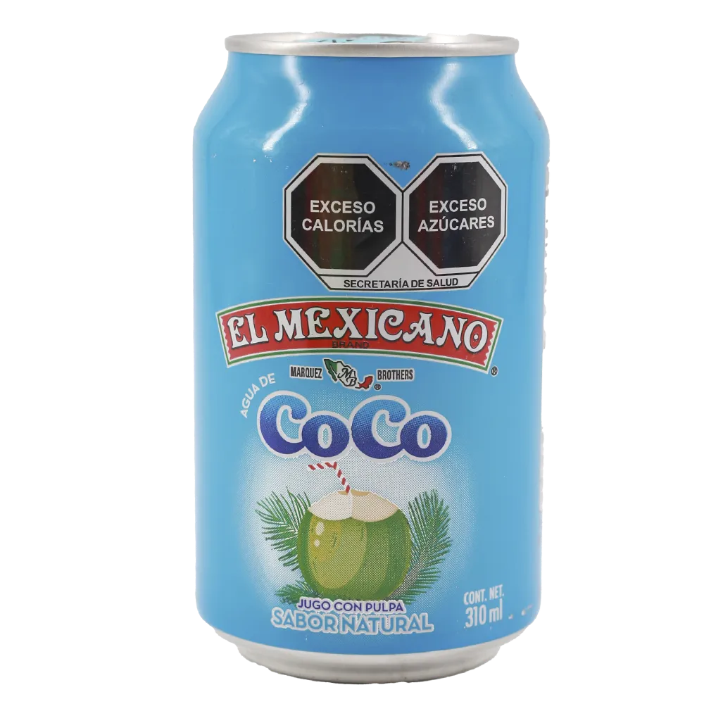 AGUA DE COCO NATURAL EL MEXICANO 310 MILILI