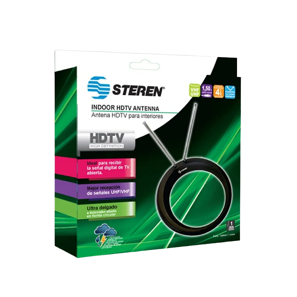 Antena Forma De Circulo De Alta Defin Steren 1 Pz