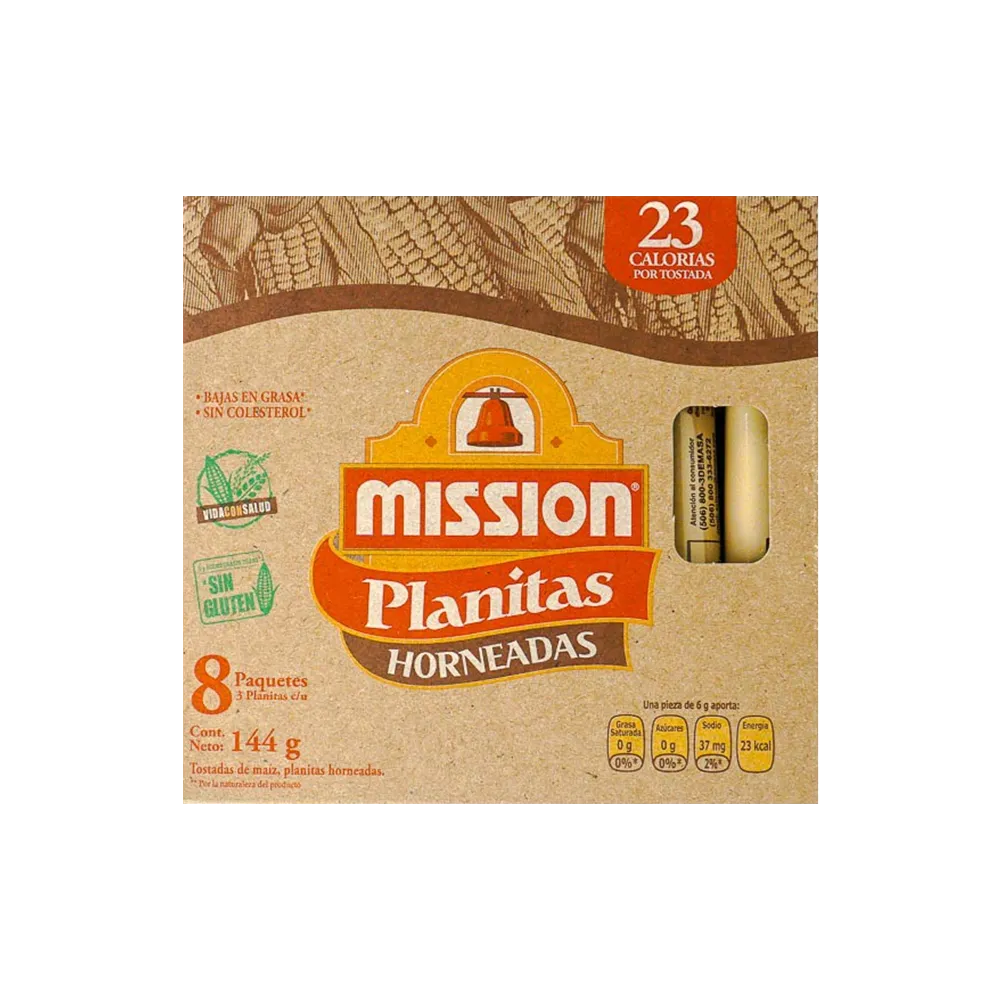 Planitas De Maiz Horneadas Mission 144 G