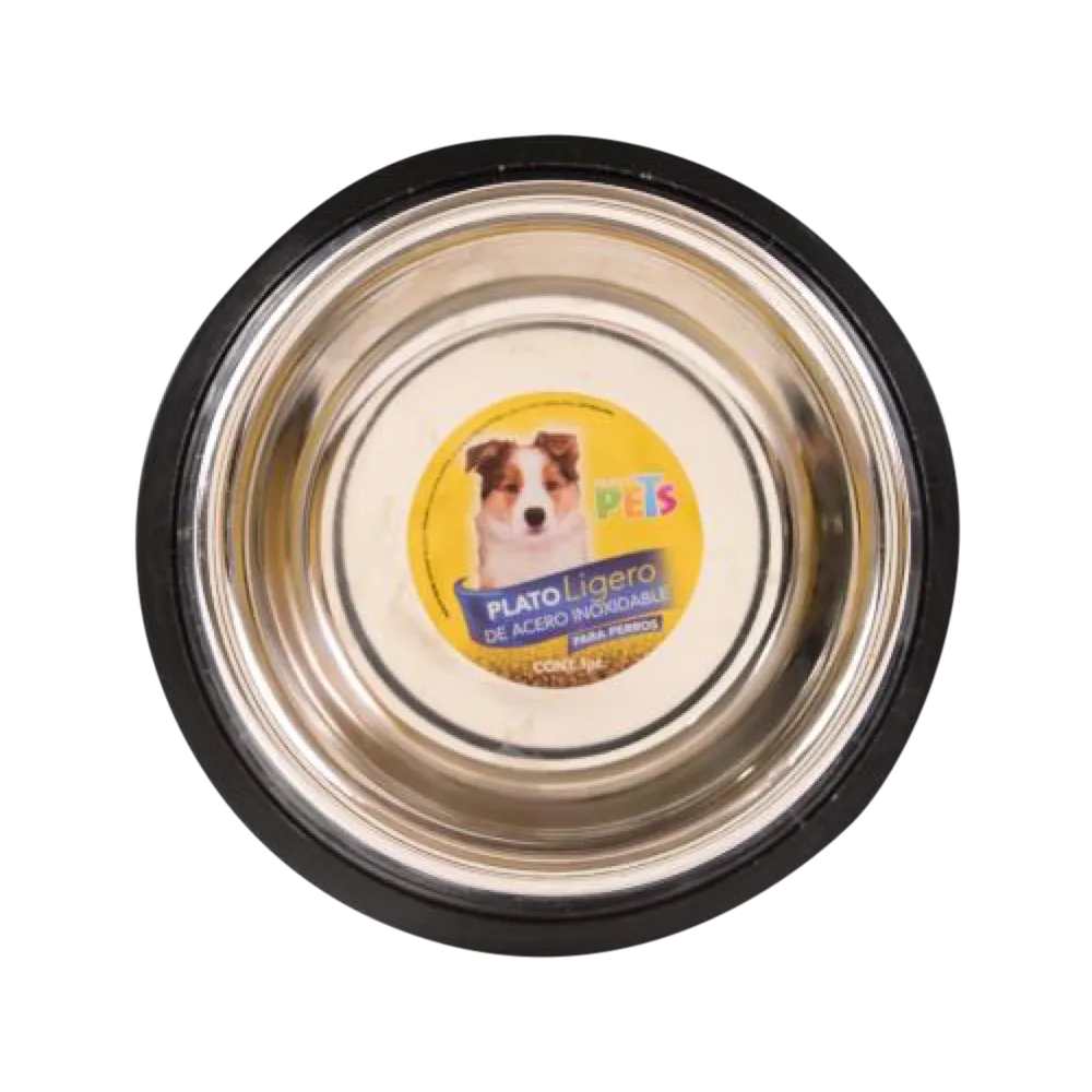 Plato De Acero Para Mascota 16 Onzas Fancy Pets 1 Pza