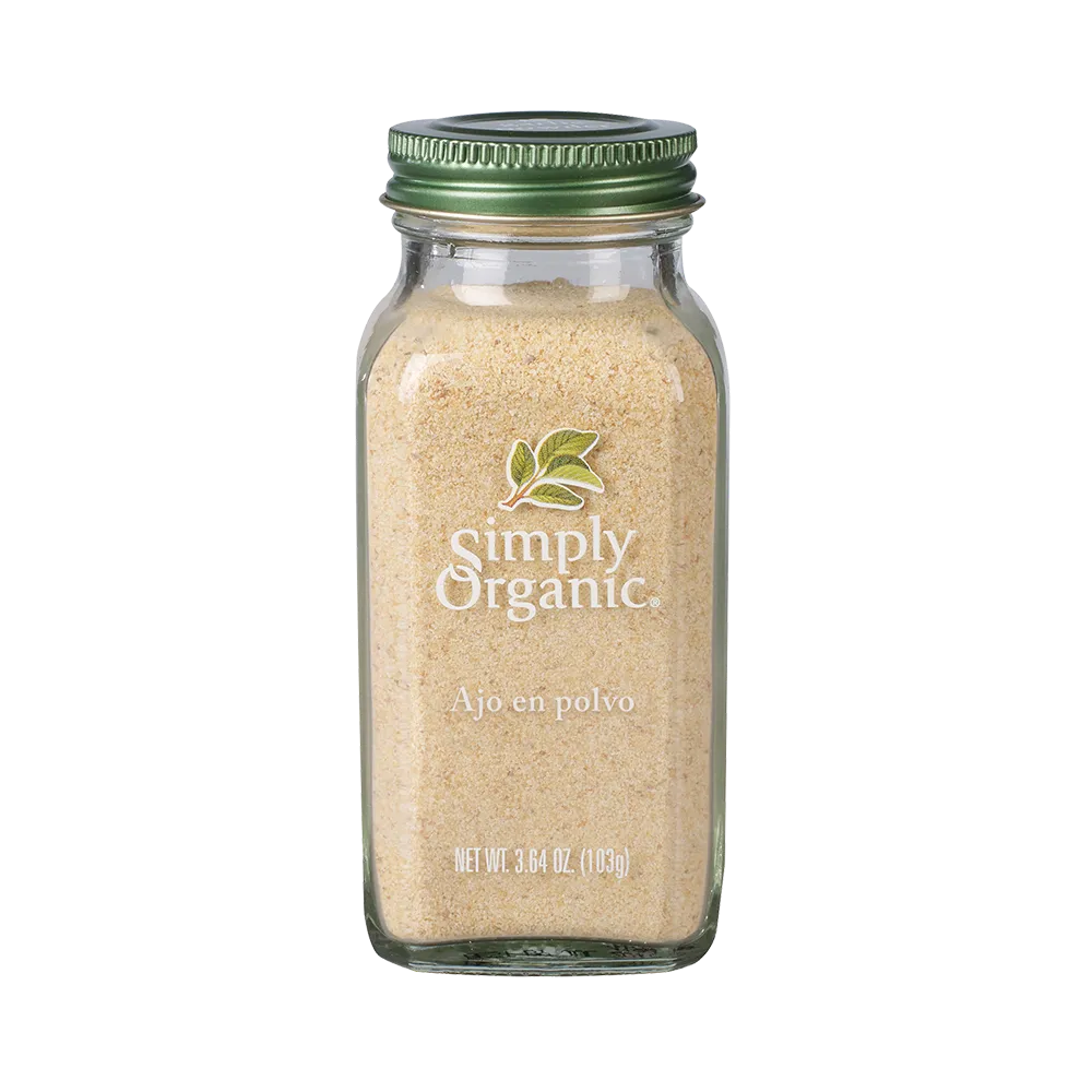 Ajo En Polvo Organico Frasco Simply Organic 103 g