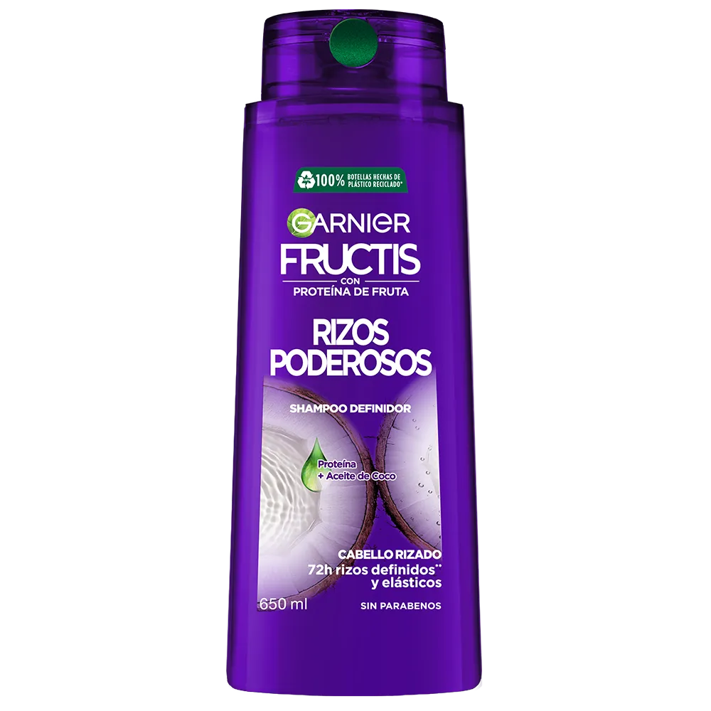 Shampoo Rizos Aceite De Coco Fructis 650 Ml