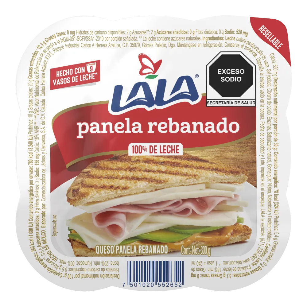 Queso Panela Rebanado Lala 300 g