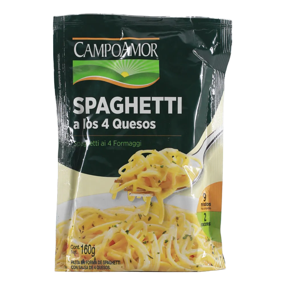 Spaghetti 4 Quesos Campo Amor 160 g