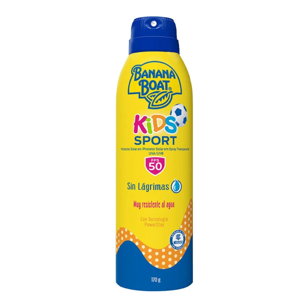 PROTECTOR SOLAR AEROSOL FPS 50 KIDS SPORT BANANA BOAT 170 GRAMOS