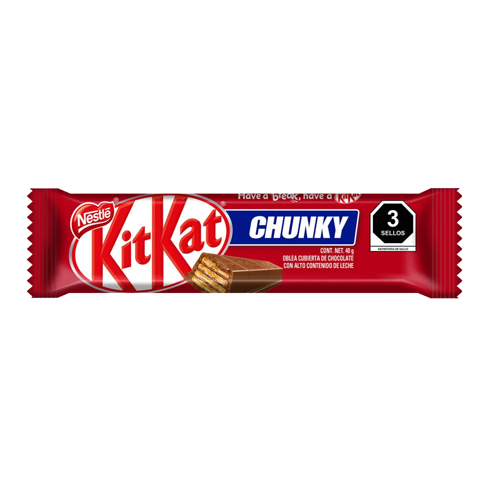 Barra De Chocolate Chunky Kit Kat Nestle 40 g
