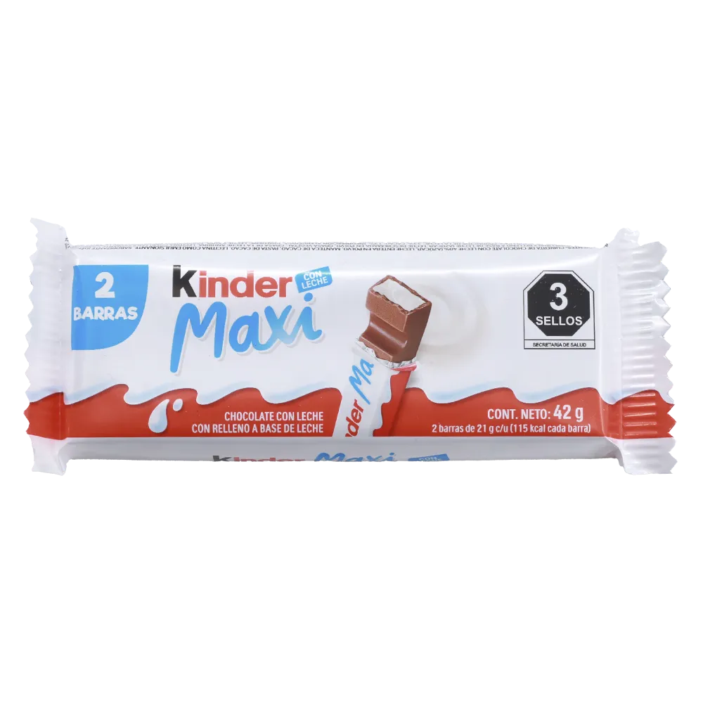 Chocolate Barra Maxi 2 Pack Kinder 42 g