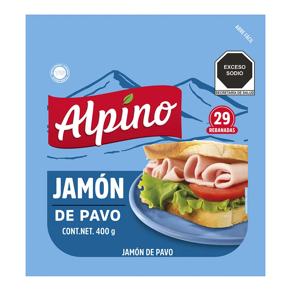 Jamon De Pavo Alpino 400 Gr