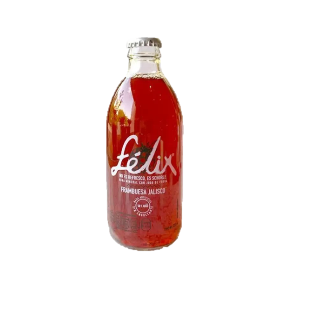 Schorle Bebida Gasificada De Sabor Frambuesa Jalisco Felix 355 Ml