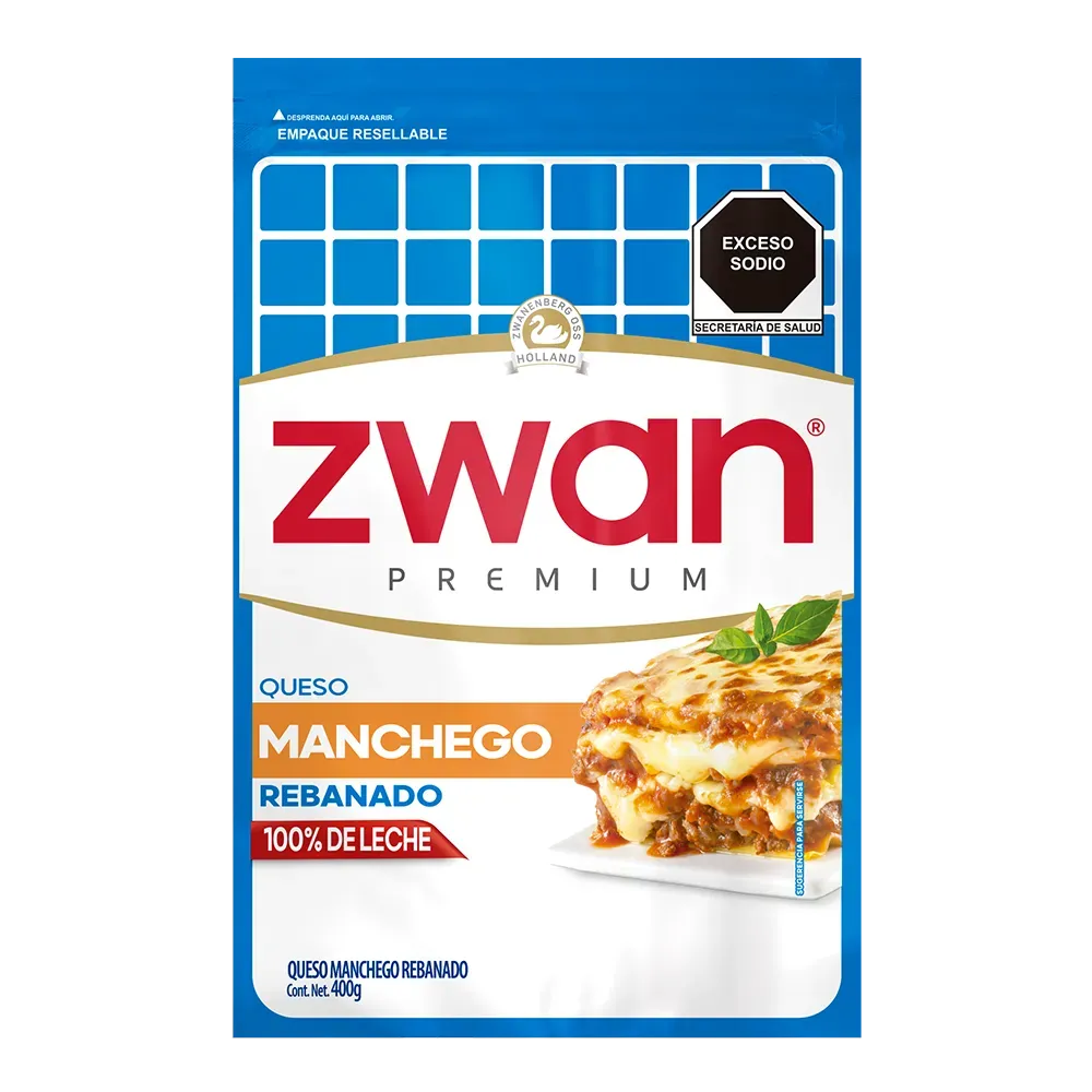 Queso Manchego Rebanado Zwan 400 g