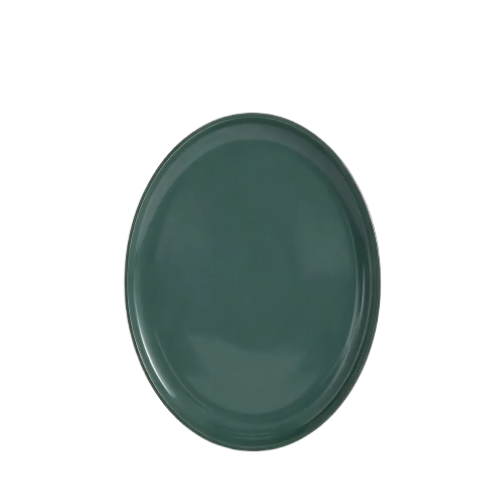 PLATO TRINCHE VERDE RED STONE 1 PIEZA